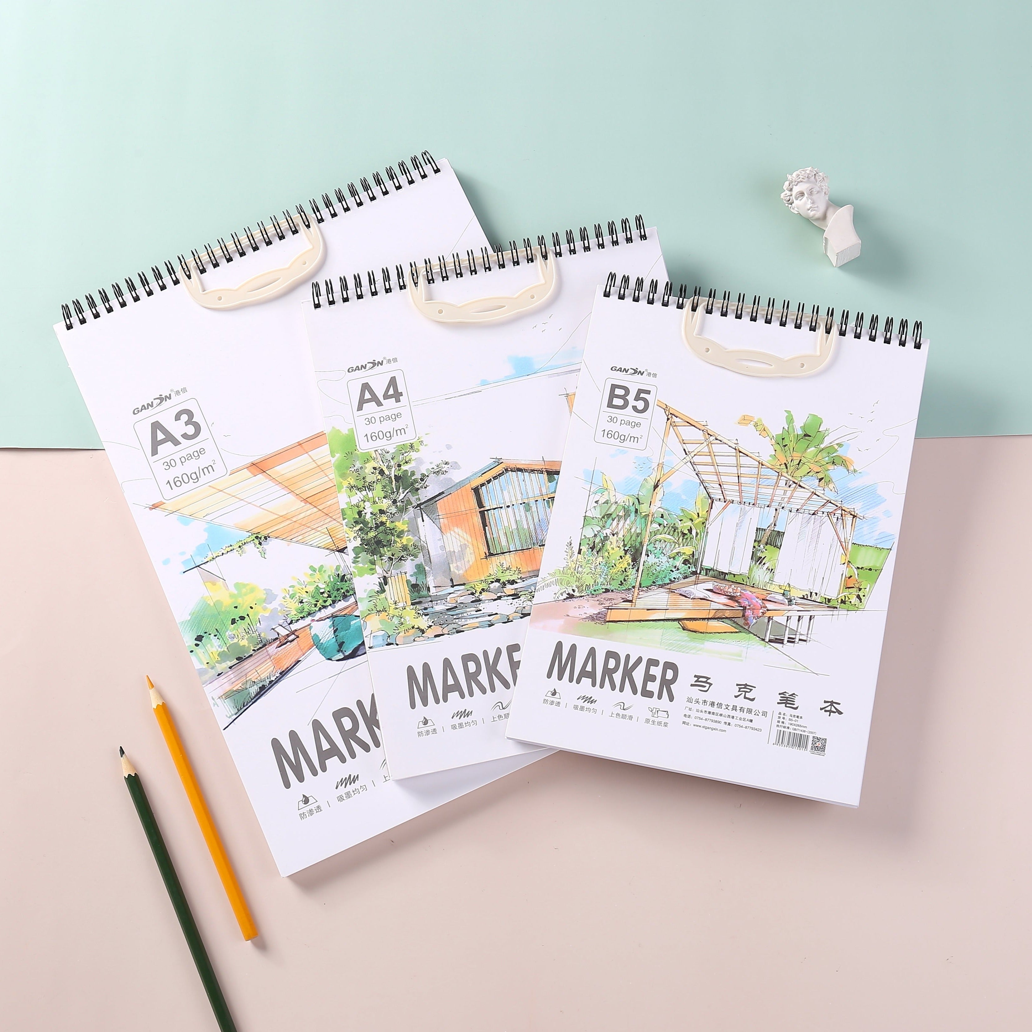 Simple Retro Marker Notebook