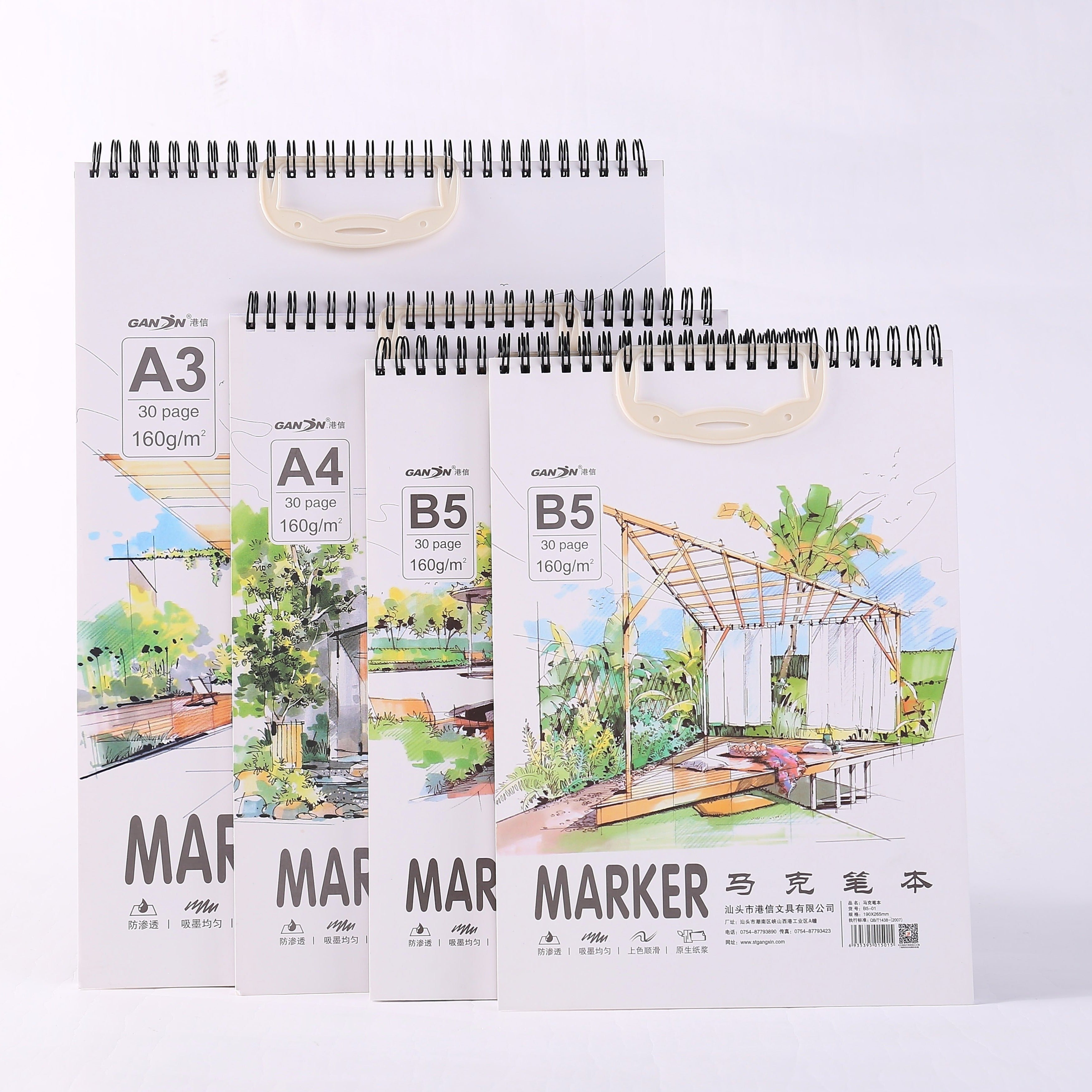 Simple Retro Marker Notebook