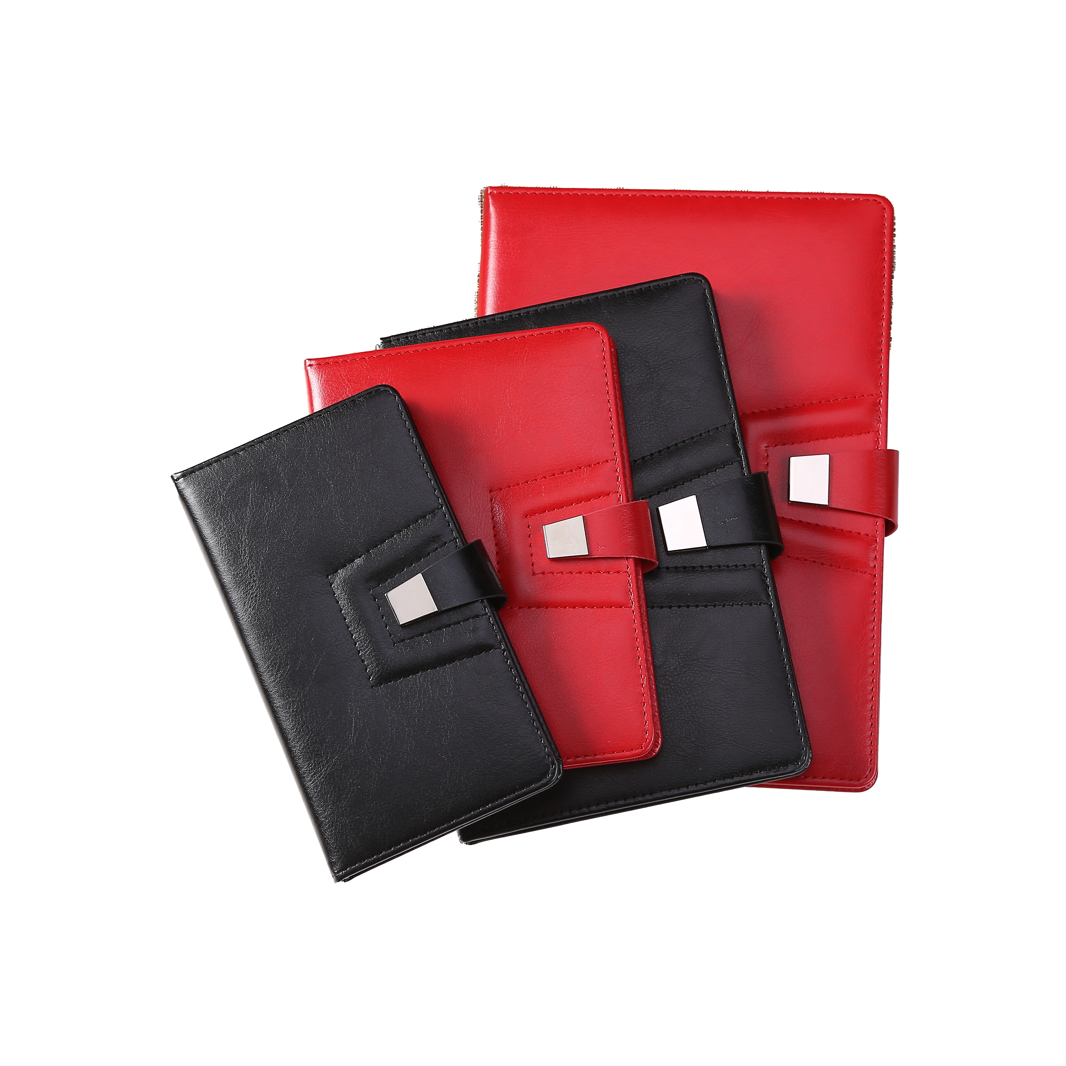 Business Magnetic Buckle Leather Notebook