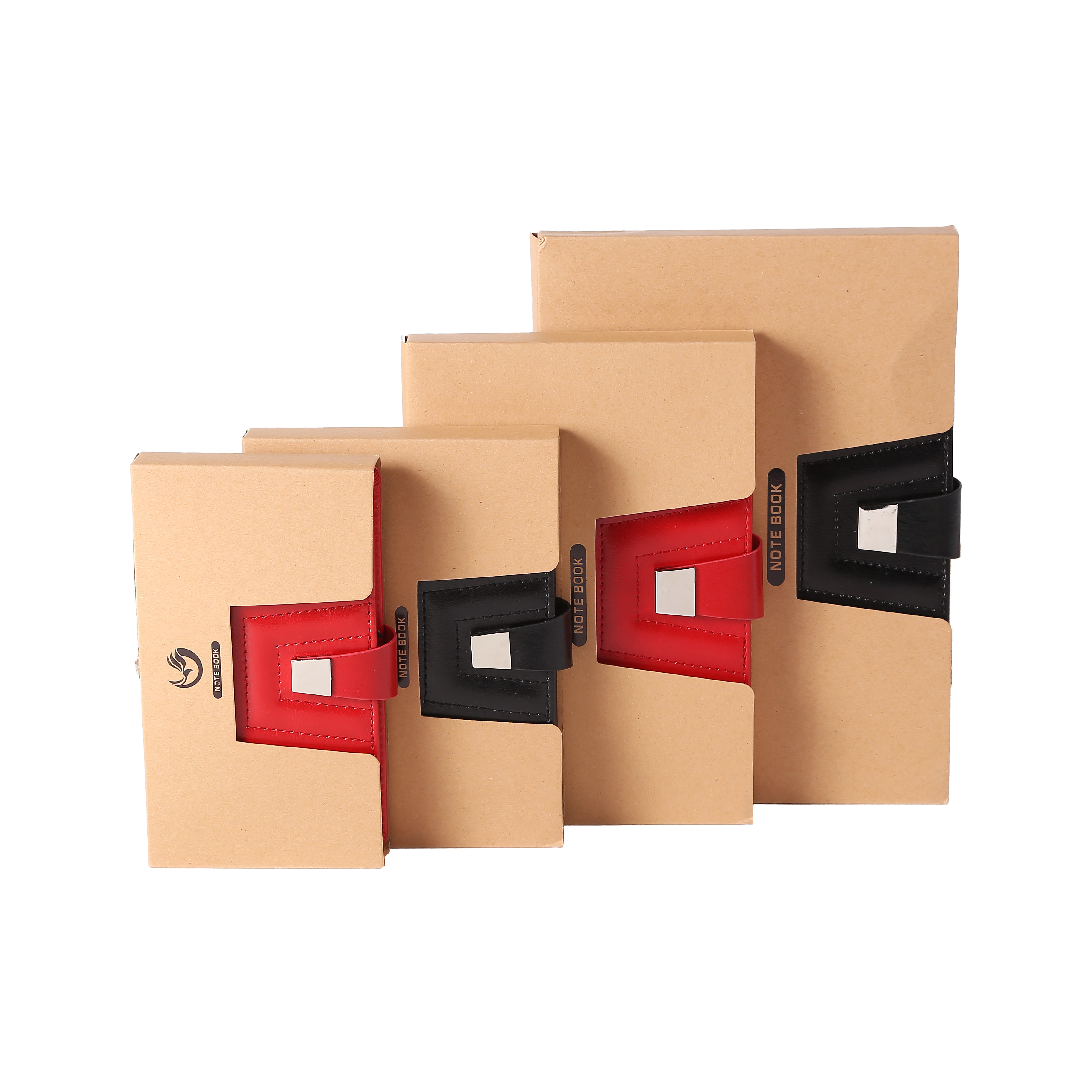 Business Magnetic Buckle Leather Notebook