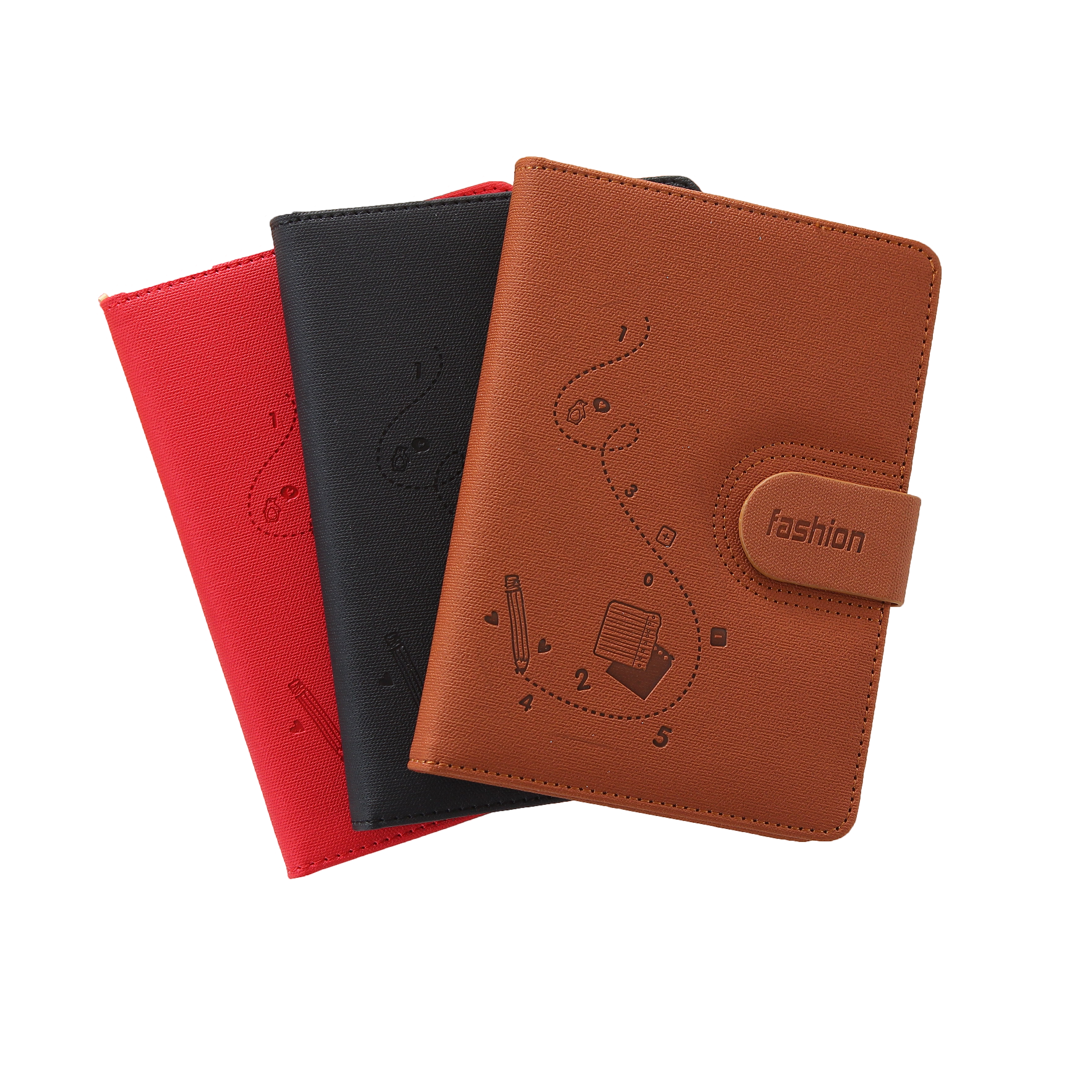 Printed Magnetic Leather Notebook