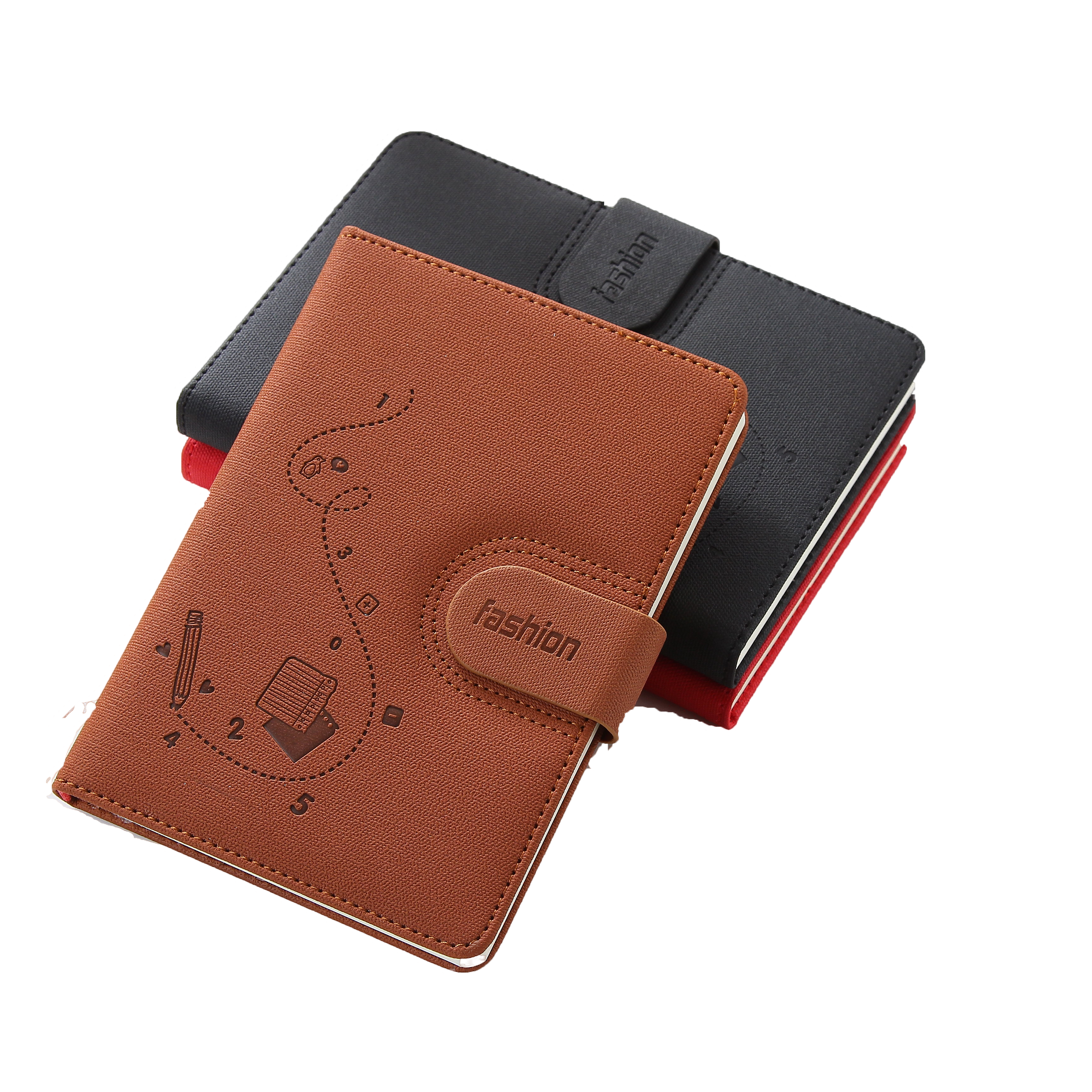 Printed Magnetic Leather Notebook